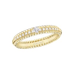 BAGUE FEMME MAUBOUSSIN "POR L' AMOR" EN OR JAUNE 750/000 ET DIAMANTS