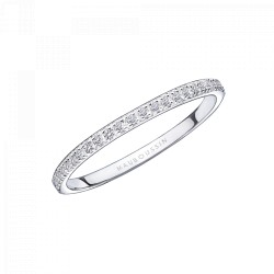 BAGUE FEMME MAUBOUSSIN "PARCE QUE JE L'AIME" EN OR BLANC 750/000 ET DIAMANTS