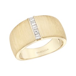 BAGUE FEMME MAUBOUSSIN "UN PETIT PONT D'AMOUR" EN OR JAUNE 750/000 ET DIAMANTS