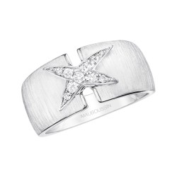 BAGUE FEMME MAUBOUSSIN "TA BEAUTE ME SUBMERGE" EN OR BLANC 750/000 ET DIAMANTS