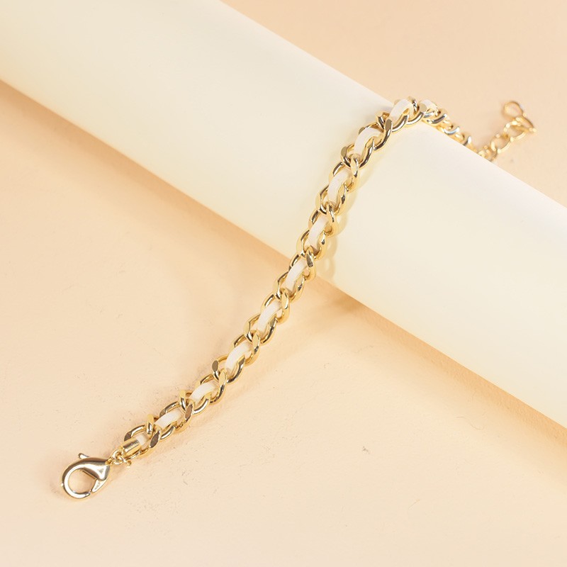 Bracelet Flowers for Zoé collection Robin argent doré