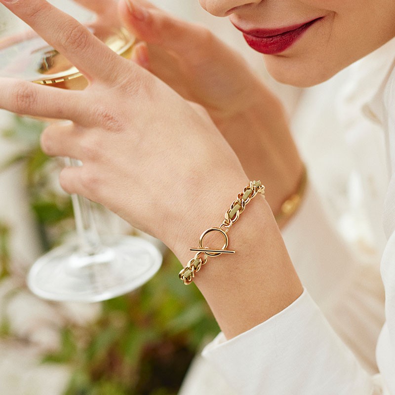 Bracelet Flowers for Zoé collection Valentin argent doré
