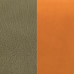 CUIR POUR MANCHETTE LES GEORGETTES 40MM KAKI / COGNAC