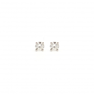 Boucles d'oreilles Or 375/000 et Diamant