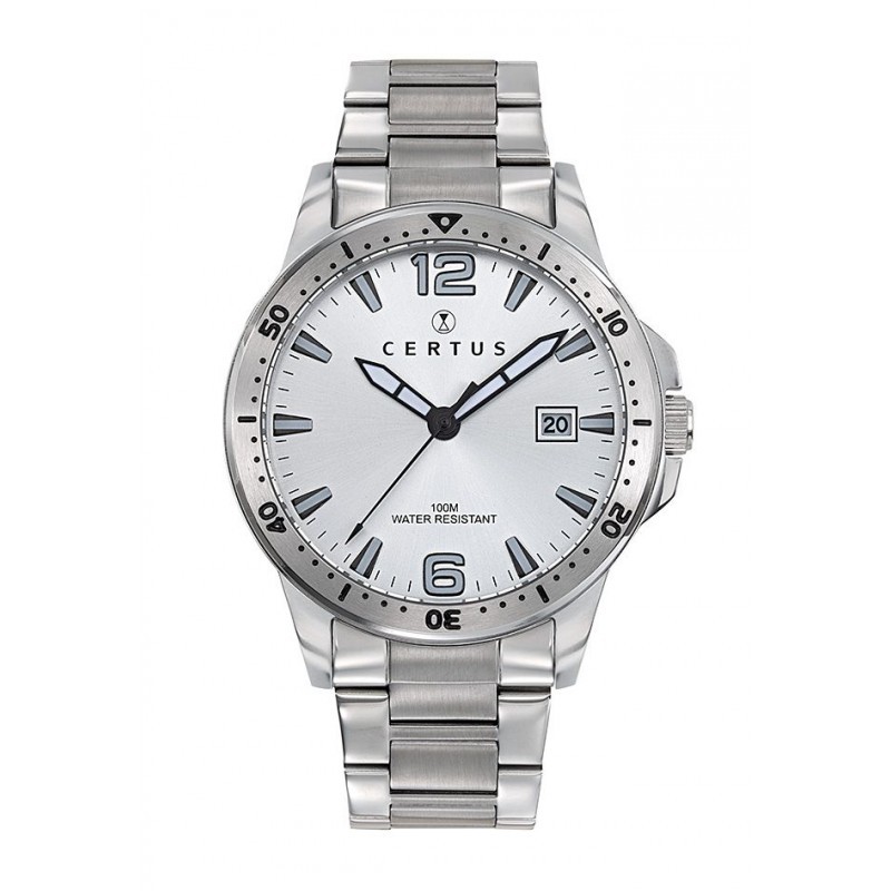 Montre analogique Certus bracelet acier argenté