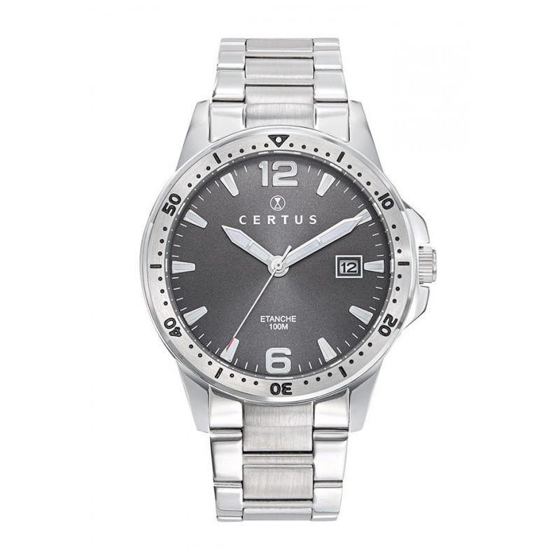 Montre analogique Certus bracelet acier argenté