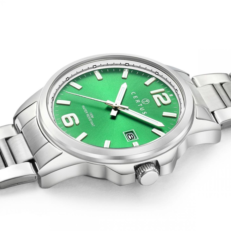 Montre analogique Certus bracelet acier argenté