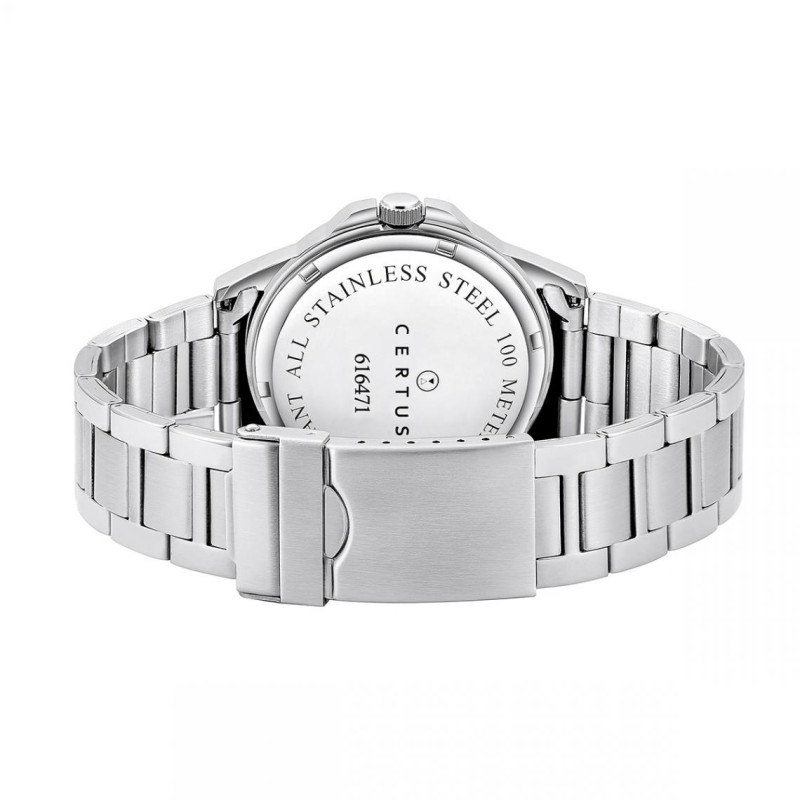Montre analogique Certus bracelet acier argenté