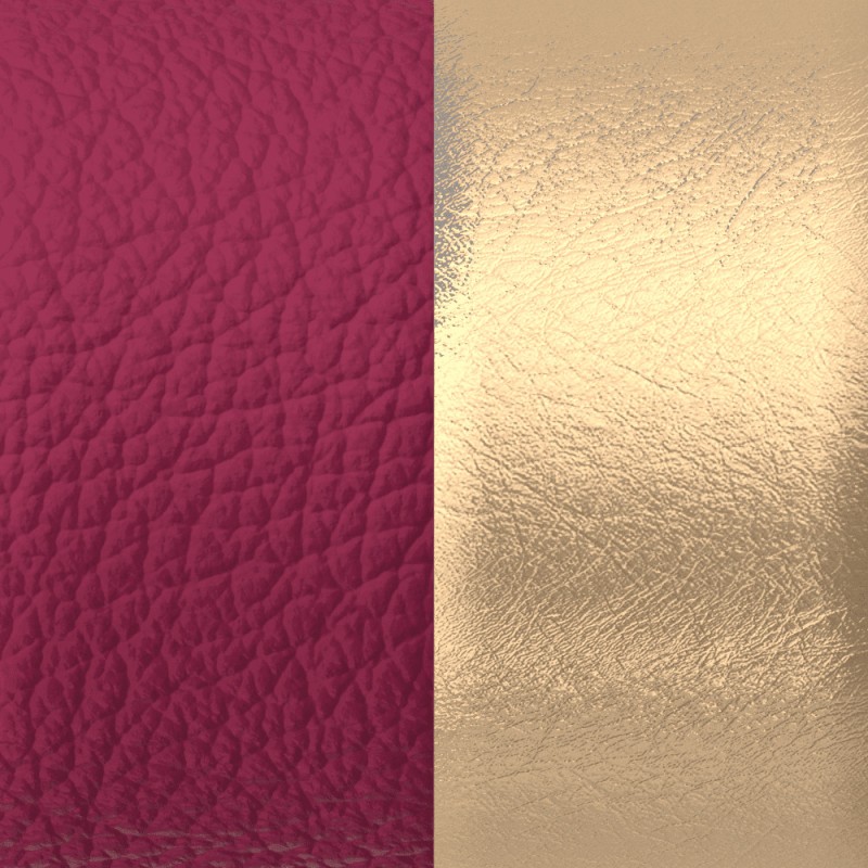 CUIR MANCHETTE LES GEORGETTES VIGNE / BEIGE IRISE 25MM