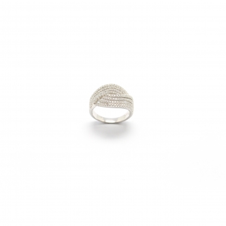 Carador - Bague Blanche ARGENT 925/001