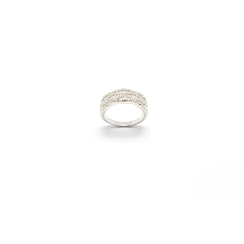 Carador - Bague Blanche ARGENT 925/002