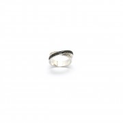 Carador - Bague Noire et Blanche ARGENT 925/001 Carador - Bague Noire et Blanche ARGENT 925/001