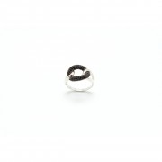 Carador - Bague Noire et Blanche ARGENT 925/002 Carador - Bague Noire et Blanche ARGENT 925/002