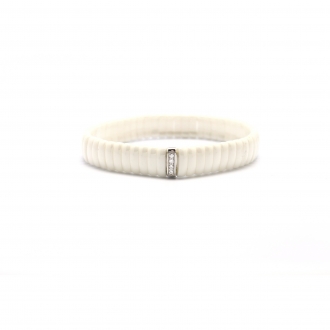 Bracelet blanc Céramique, Oxyde de Zirconium