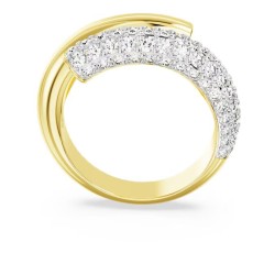 Bague Femme Swarovski Cocktail Dextera métal doré avec des cristaux