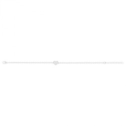 Bracelet Femme Carador en argent motif cœur avec oxydes de zirconium