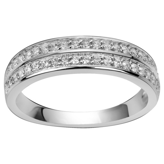 Quiges Charm Pendentif Perle Avec Fermoir Femme Argent 925 Ruban Oxyde De Zirconium Rose 3D - Bijou Élégant