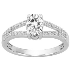 Bague Femme Carador en argent avec oxydes de zirconium