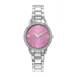 MONTRE GO GIRL ONLY BRACELET ACIER CADRAN ROSE ET BRILLANTS