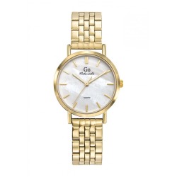 MONTRE GO GIRL ONLY BRACELET ACIER DORE  CADRAN BLANC NACRE