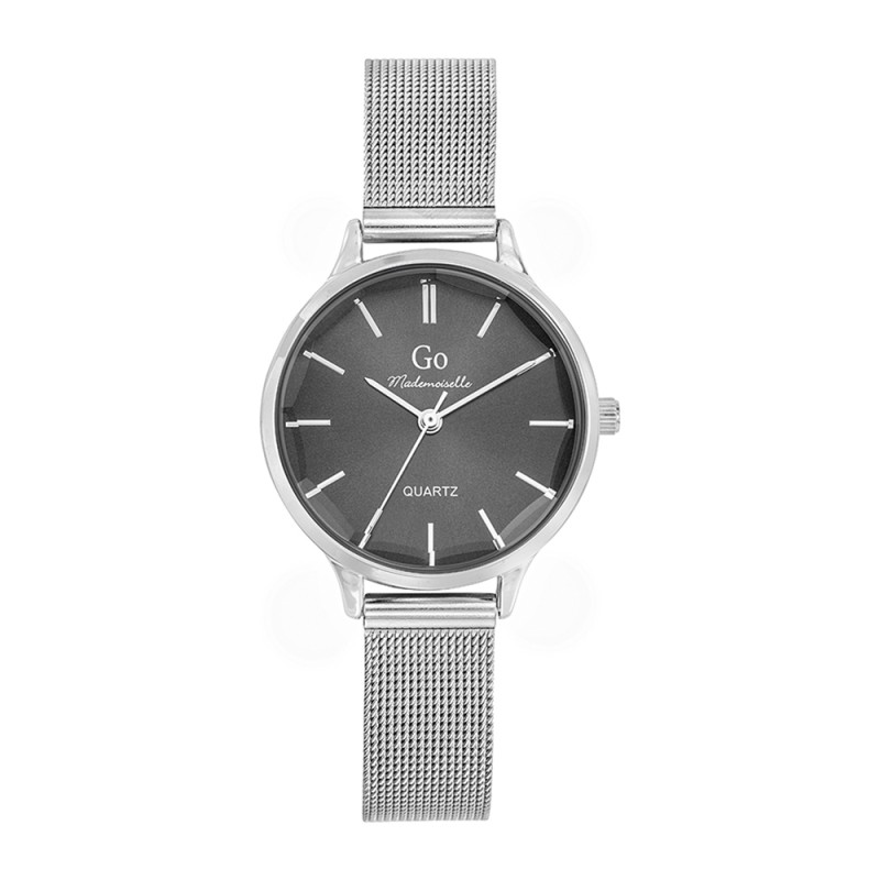 Montre Analogique Go Mademoiselle Bracelet Métal Argent