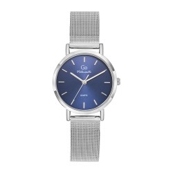 MONTRE GO GIRL ONLY BRACELET MILANAIS ARGENTE CADRAN BLEU