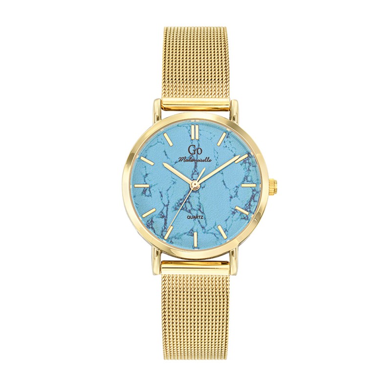 Montre Analogique Go Mademoiselle Bracelet Métal Doré