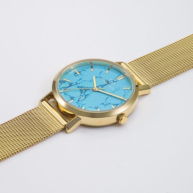 Montre Analogique Go Mademoiselle Bracelet Métal Doré