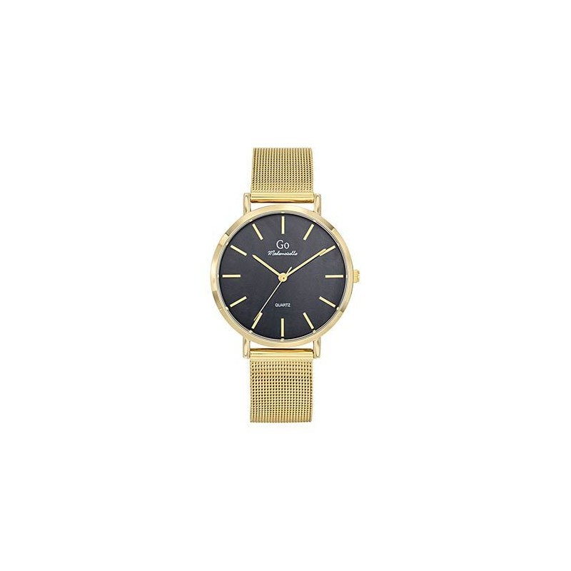 Montre Analogique Go Mademoiselle Bracelet Métal Doré