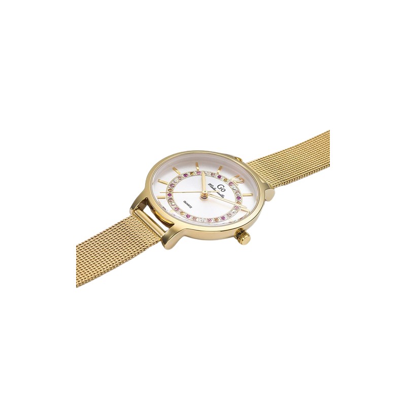 Montre Analogique Go Mademoiselle Bracelet Métal Doré