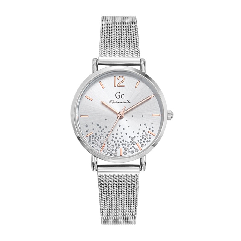 Montre Analogique Go Mademoiselle Bracelet Métal Argent