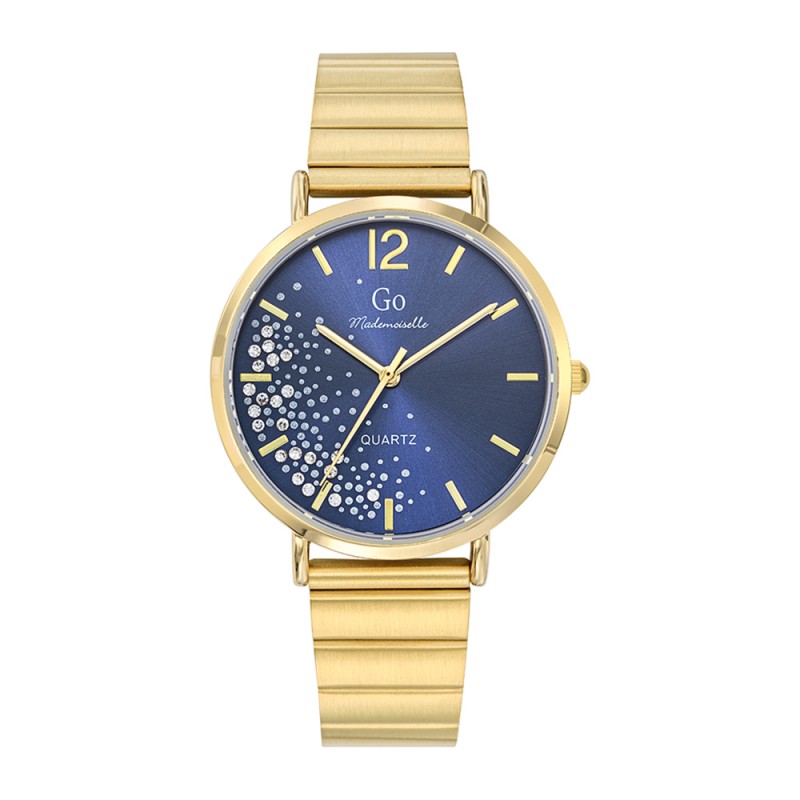 Montre Analogique Go Mademoiselle Bracelet Métal Doré