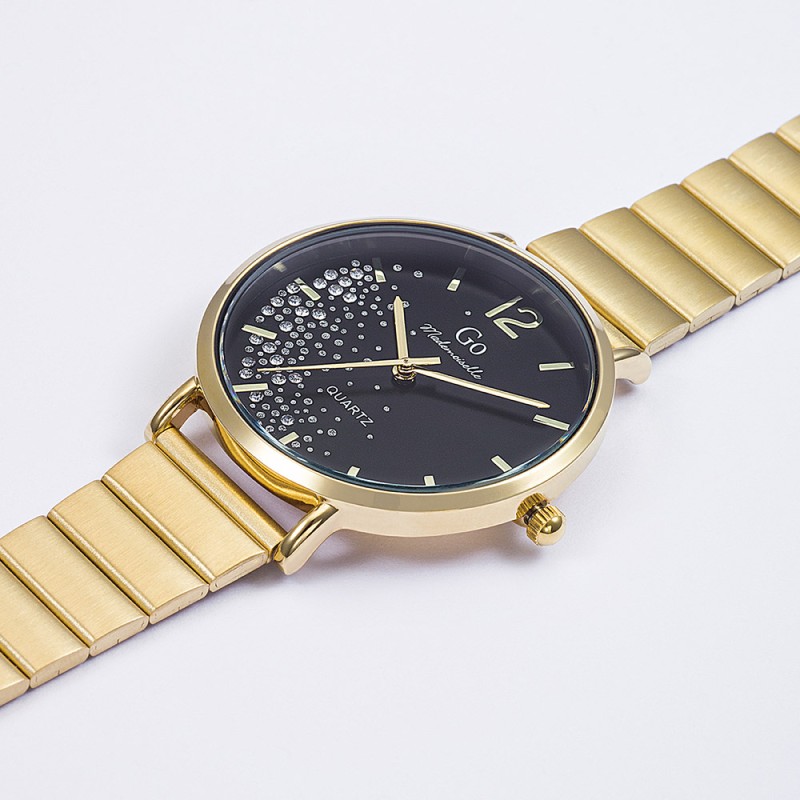 Montre Analogique Go Mademoiselle Bracelet Métal Doré
