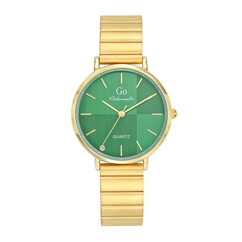 Montre Analogique Go Mademoiselle Bracelet Métal Doré