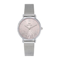 MONTRE GO GIRL ONLY BRACELET MILANAIS ARGENTE CADRAN ROSE AVEC STRASS