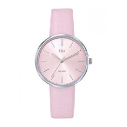 MONTRE GO GIRL ONLY BRACELET  ROSE PASTEL BOITIER ARGENTE CADRAN ROSE