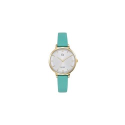 MONTRE  GO GIRL ONLY BRACELET CUIR VERT BOITIER DORE