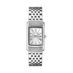 MONTRE FEMME MAUBOUSSIN VITALE BLANCHE EN ACIER ARGENTE