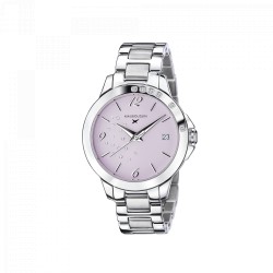 MONTRE FEMME MAUBOUSSIN SO URGENT VIOLET EN ACIER ARGENTE