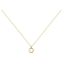 Collier fantaisie femme carador en plaqué or avec oxydes de zirconium