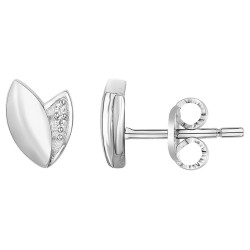 Boucles d'oreilles Clous Carador en argent  et oxydes de zirconium