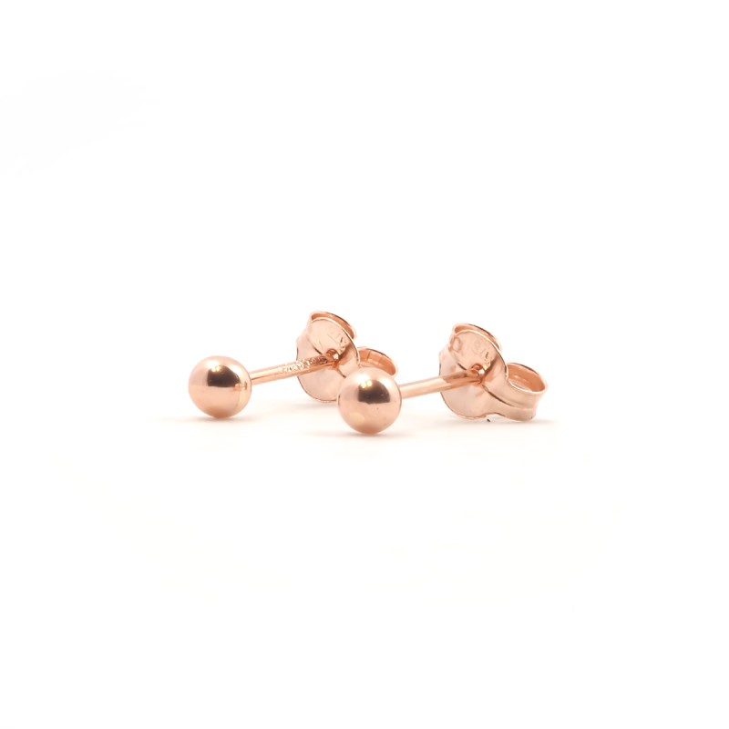 Lot De 40 Boucles D'oreilles Clous à Bille En Argent Clair - 12mm - Idéal Pour Créer Vos Bijoux