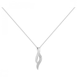 Collier fantaisie femme carador en argent avec oxydes de zirconium