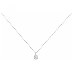 Collier fantaisie femme carador en argent avec oxydes de zirconium