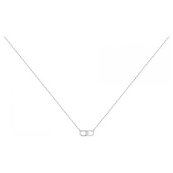 Collier fantaisie femme carador en  argent avec oxydes de zirconium