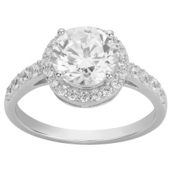 Bague Femme Carador en argent avec oxydes de zirconium