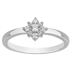 Bague Femme Carador en argent avec oxydes de zirconium