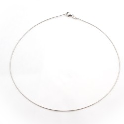 Collier Omega femme carador en or blanc 750/000 0.8mm