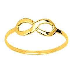 Bague fantaisie femme Carador en or 750/000 jaune motif infini