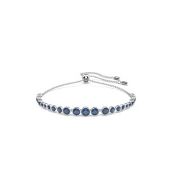 Bracelet fantaisie Swarovski femme métal argenté avec cristaux bleu collection Emily